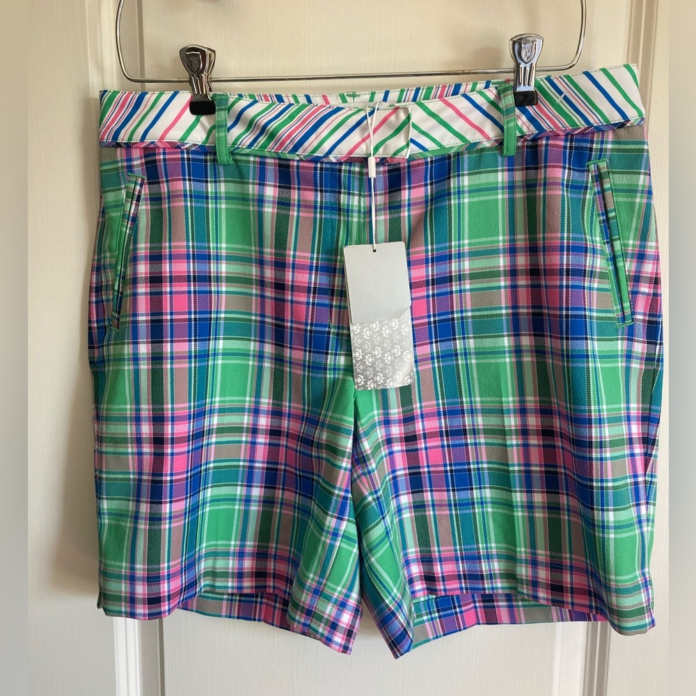 NWT Lady Hagen plaid shorts